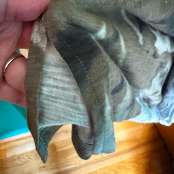 Belle by Kim Gravel Slub Knit Tank Dress + Matching Shrug. Olive Tie Dye. 2X - Picture 8 of 13